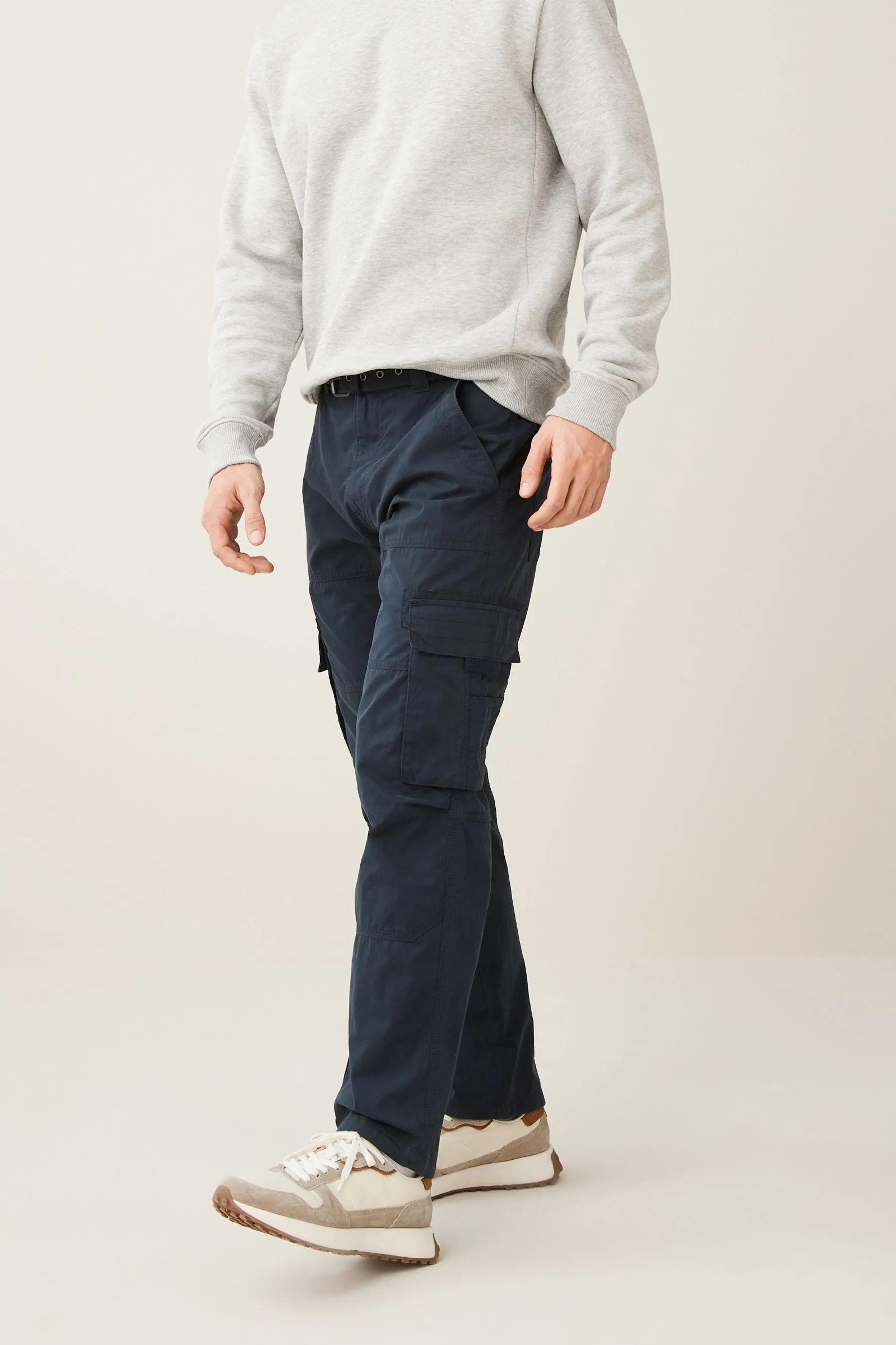 Pantaloni cargo tecnologici con cintura