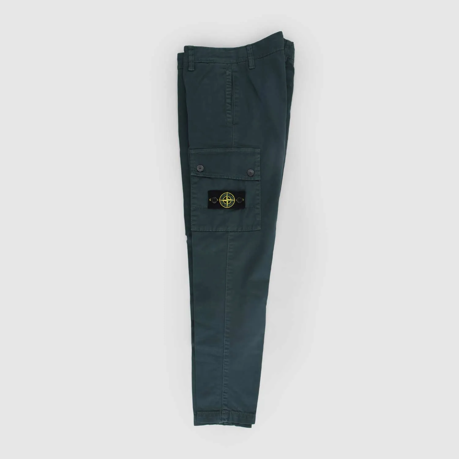 Pantaloni Cargo Verdi Con Patch
