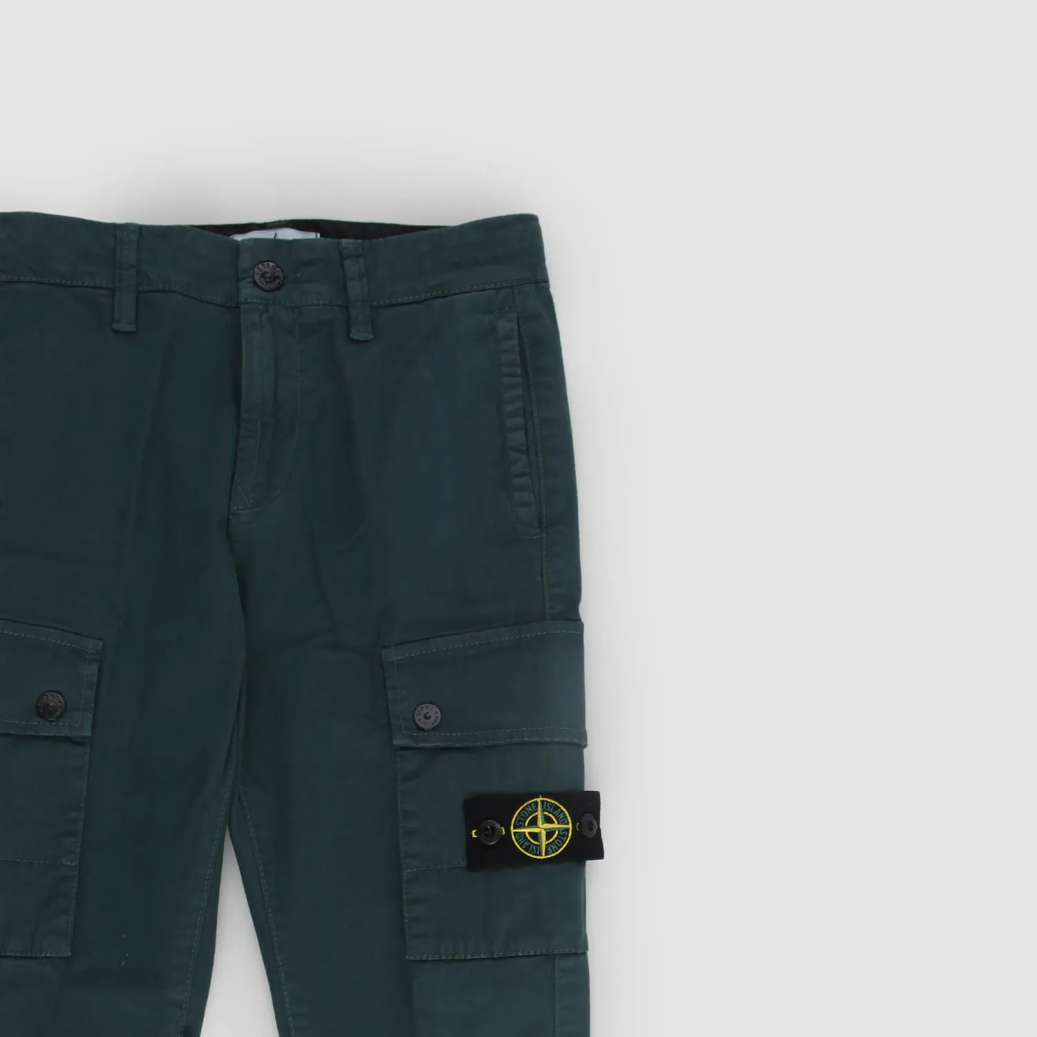 Pantaloni Cargo Verdi Con Patch