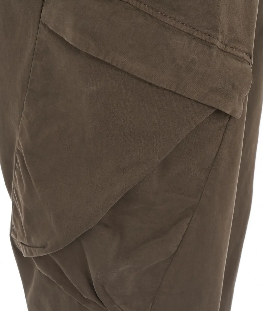 Pantaloni con tache cargo oliva oliva