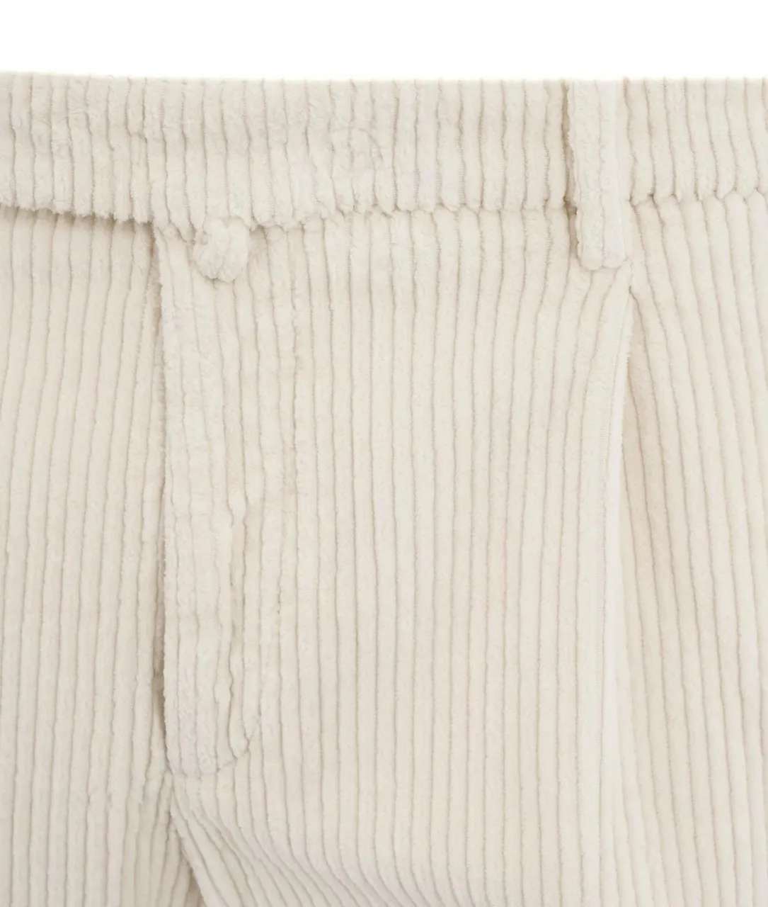 Pantaloni di velluto a coste crema crema