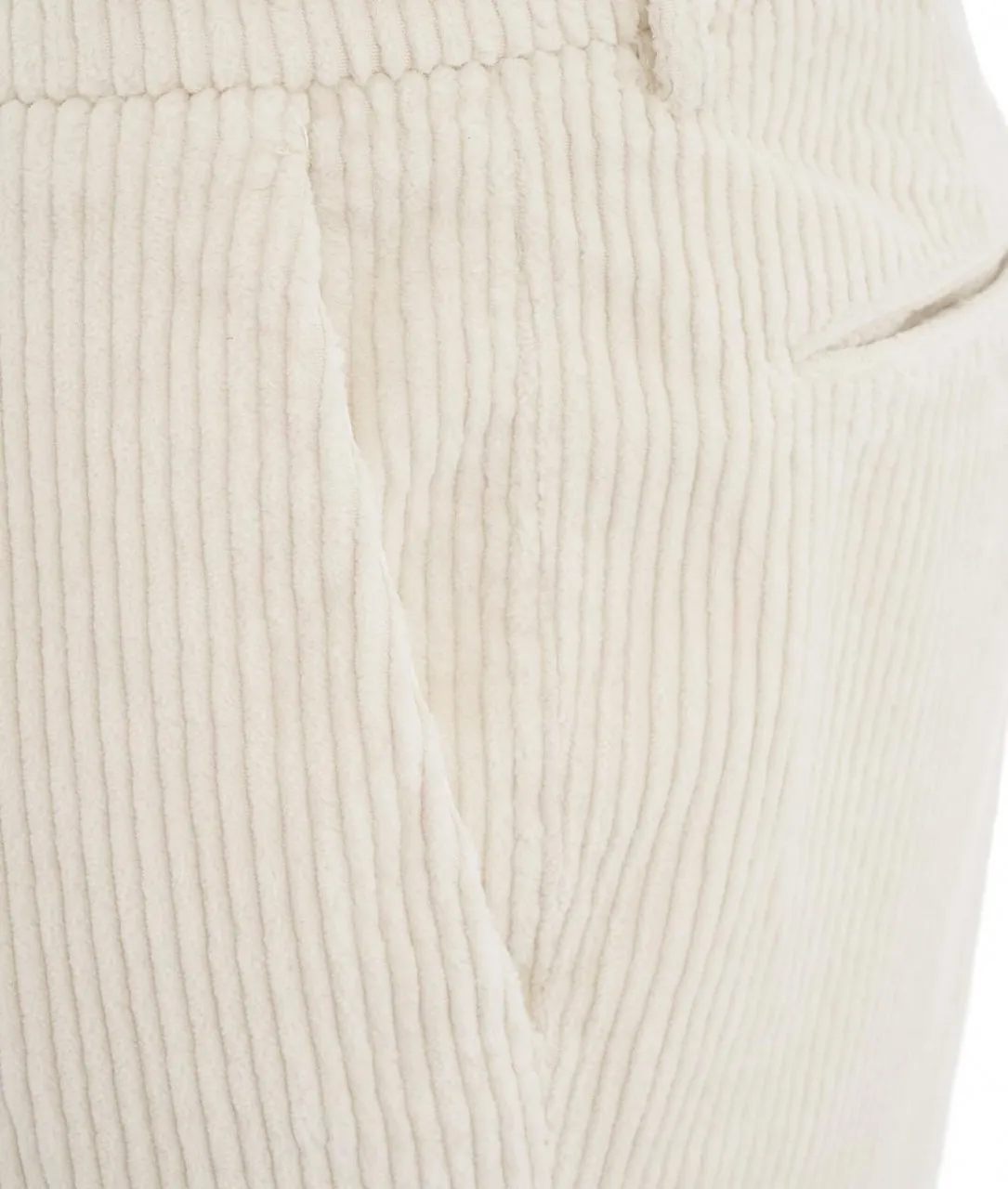 Pantaloni di velluto a coste crema crema