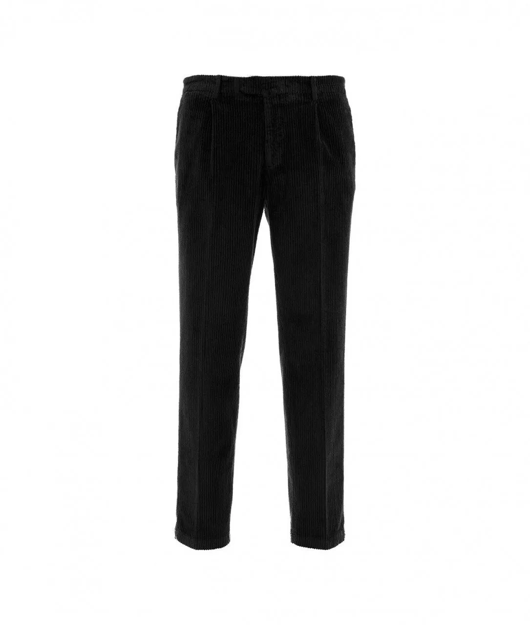 Pantaloni di velluto a coste nero nero