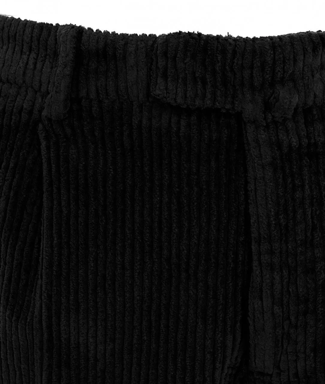 Pantaloni di velluto a coste nero nero