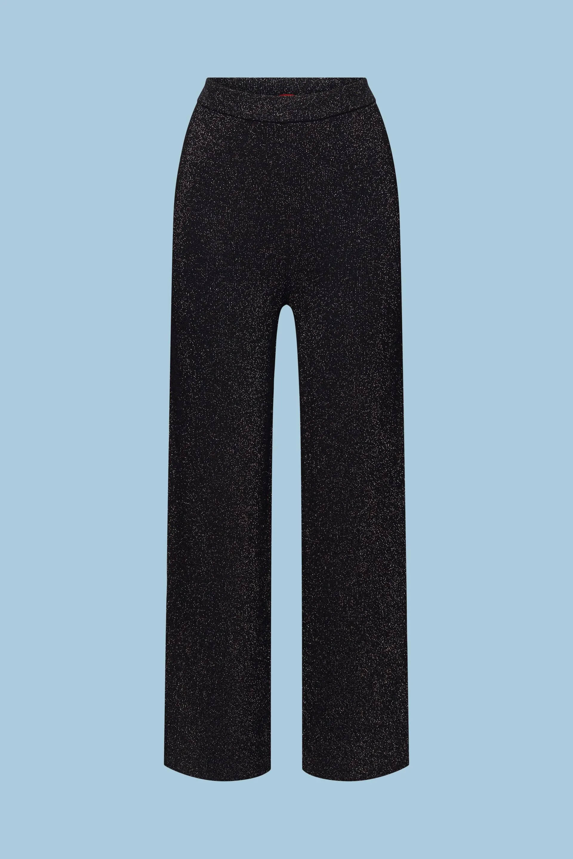 Pantaloni in maglia a gamba larga scintillanti
