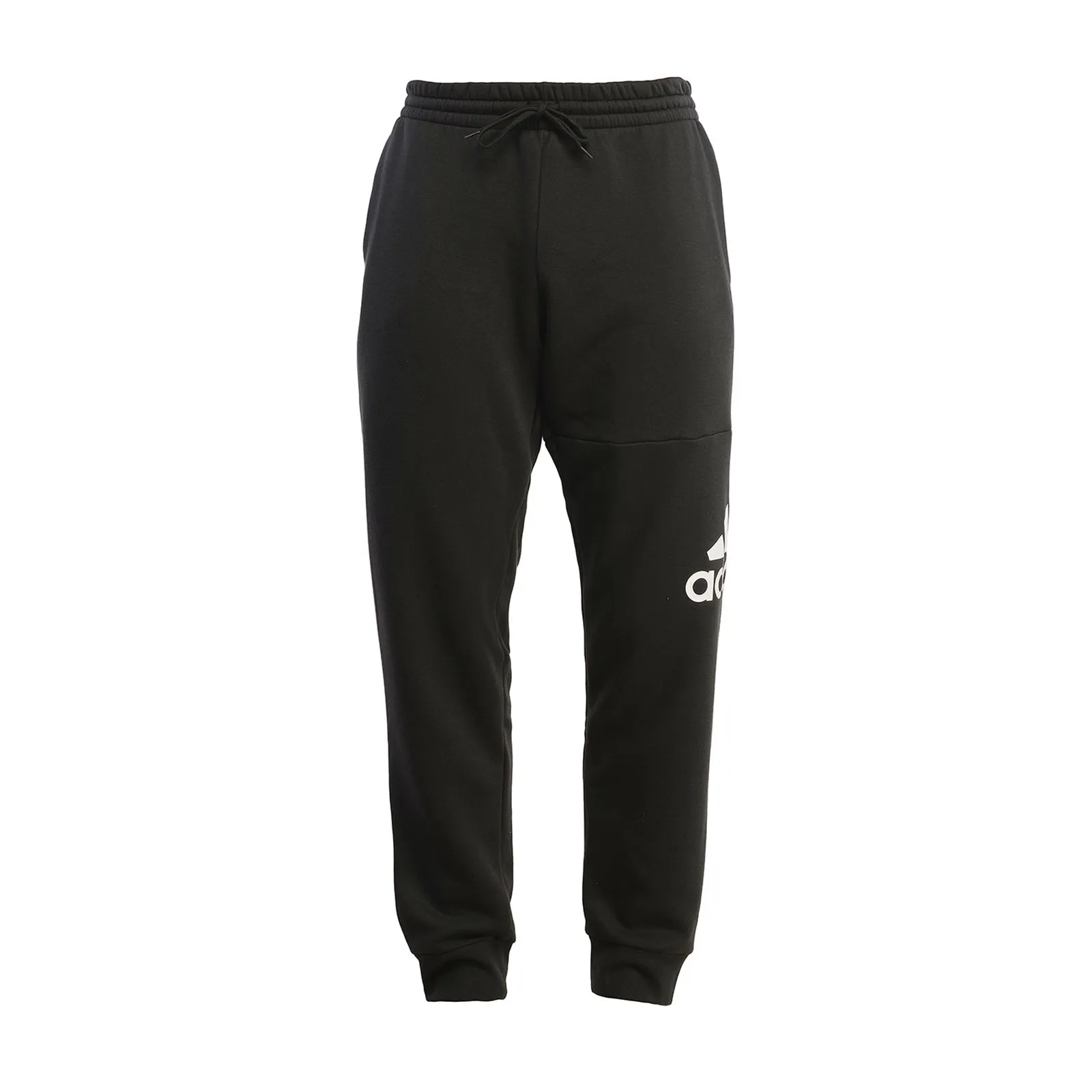 Pantaloni neri con logo laterale