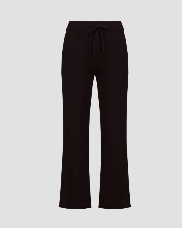 Pantaloni neri in maglia da donna Deha