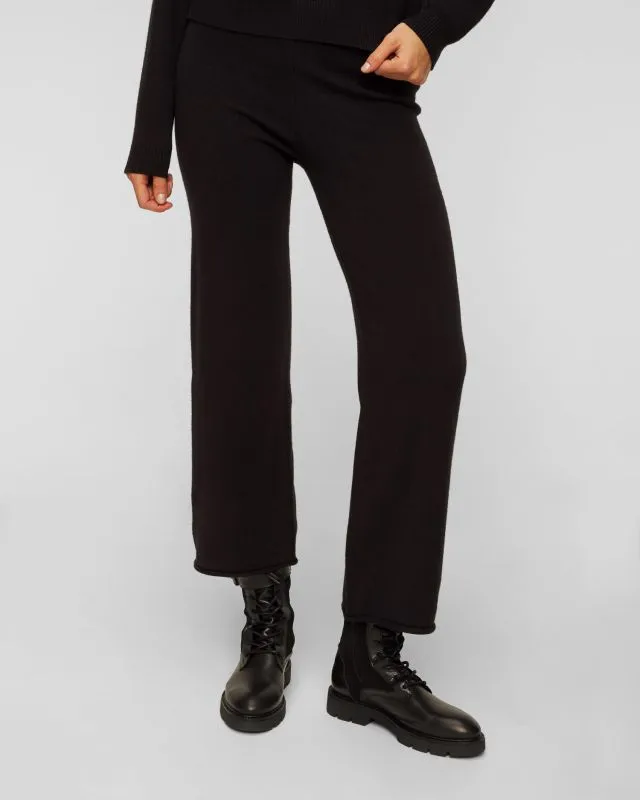 Pantaloni neri in maglia da donna Deha