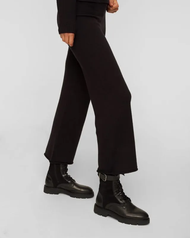Pantaloni neri in maglia da donna Deha