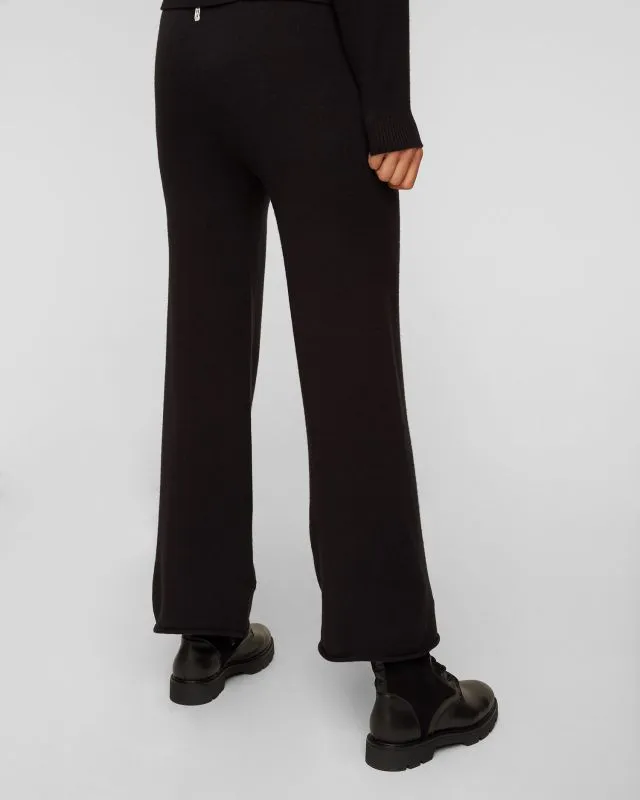 Pantaloni neri in maglia da donna Deha