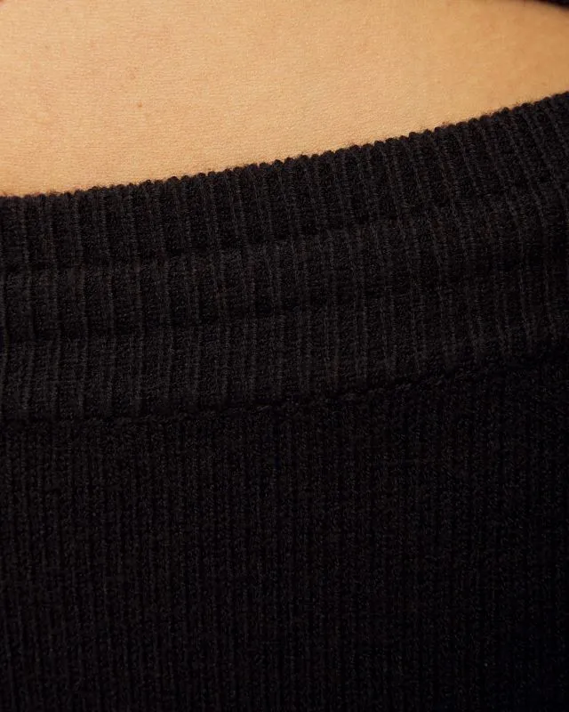 Pantaloni neri in maglia da donna Deha