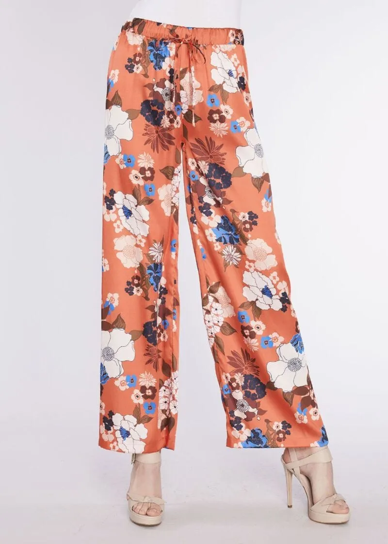 Pantaloni palazzo a fiori