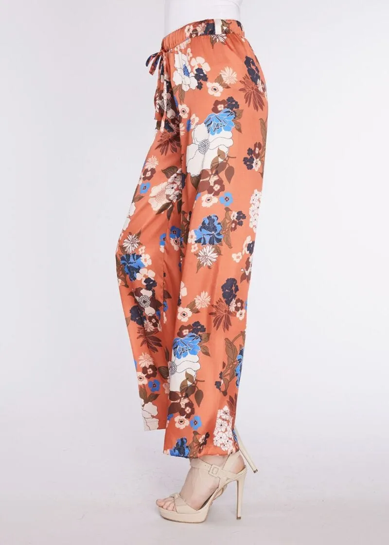 Pantaloni palazzo a fiori