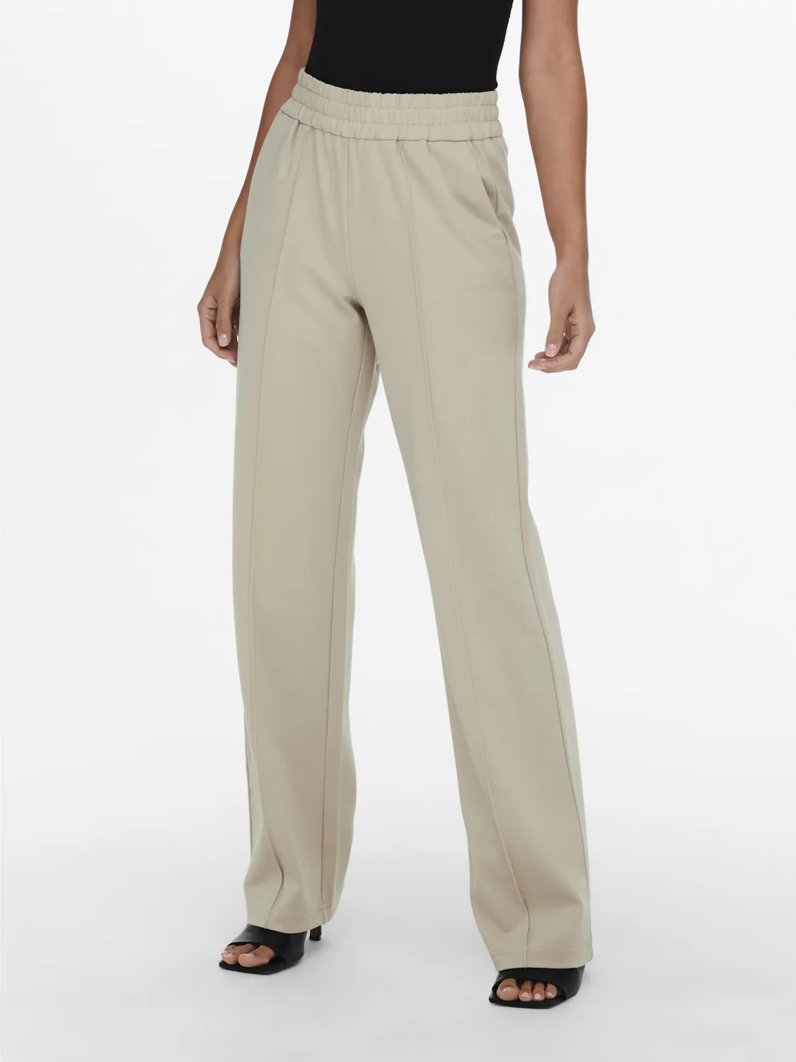 Pantaloni palazzo donna in tessuto elasticizzato
