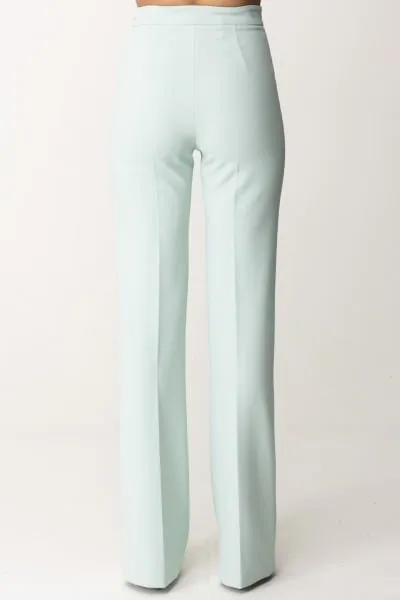 Pantaloni palazzo stretch ACQUA