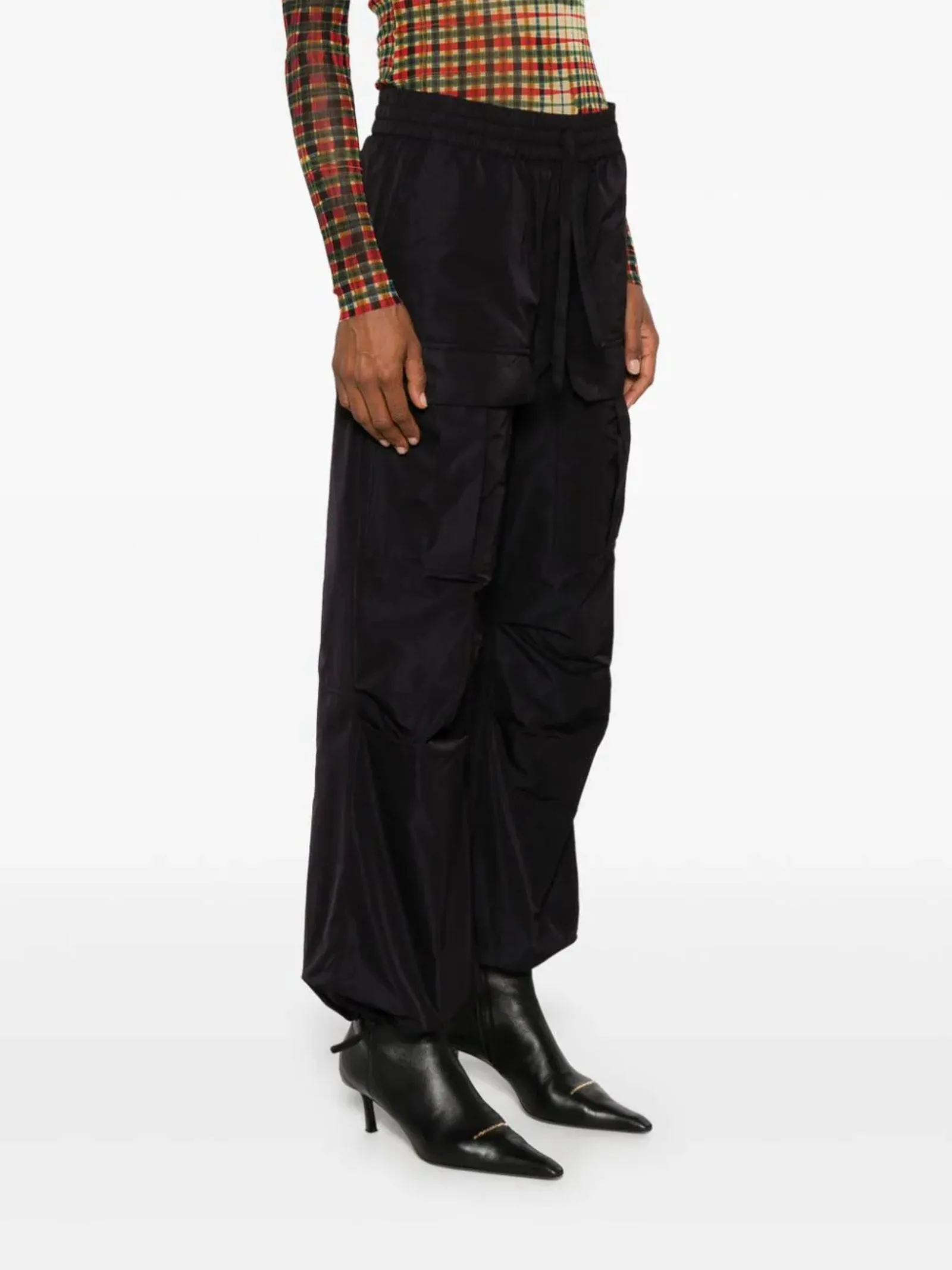 PAROSH Abbigliamento,Pantaloni Cargo blu notte 