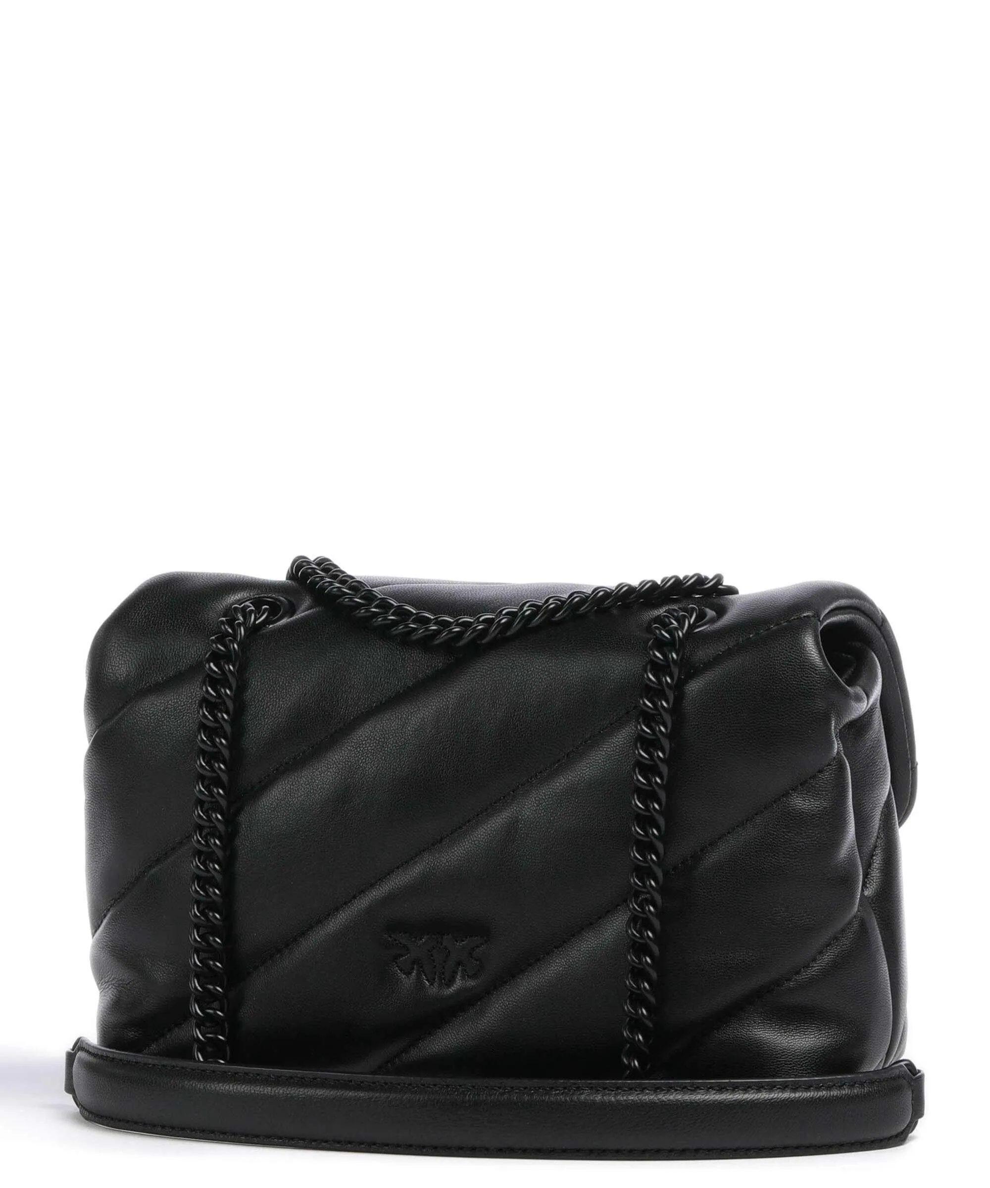  Pinko Love Puff Mini Borsa a spalla pelle di pecora nero  