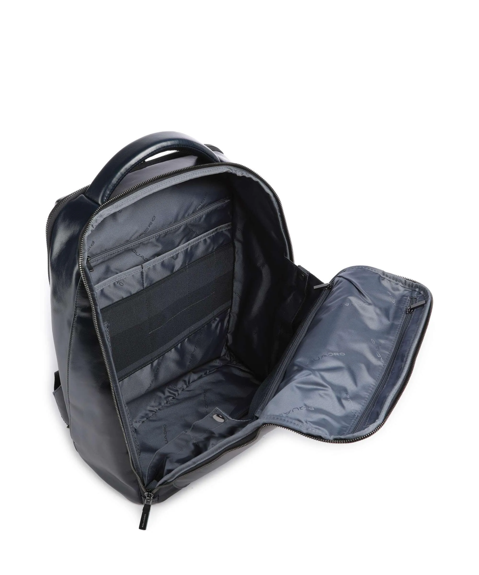  Piquadro Blue Square Zaino 15″ pelle di vacchetta finemente grana navy  