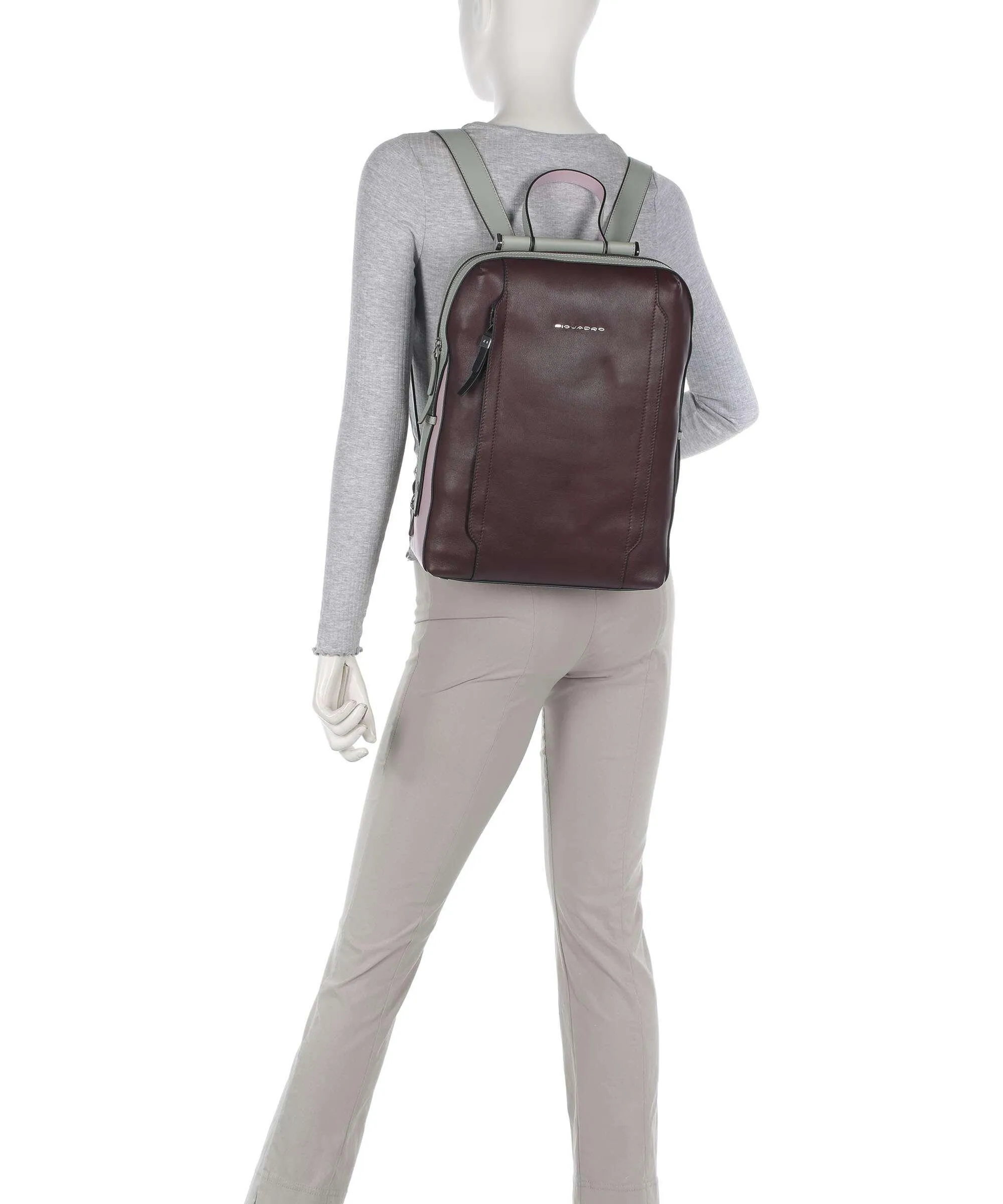  Piquadro Circle Zaino porta pc 14″ pelle di vacchetta grana multicolore  