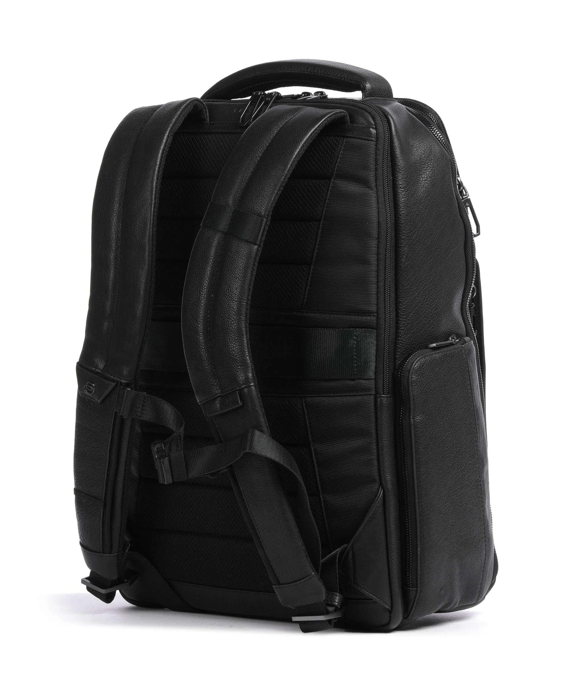  Piquadro Wollem Zaino 15″ pelle di vacchetta grana nero  