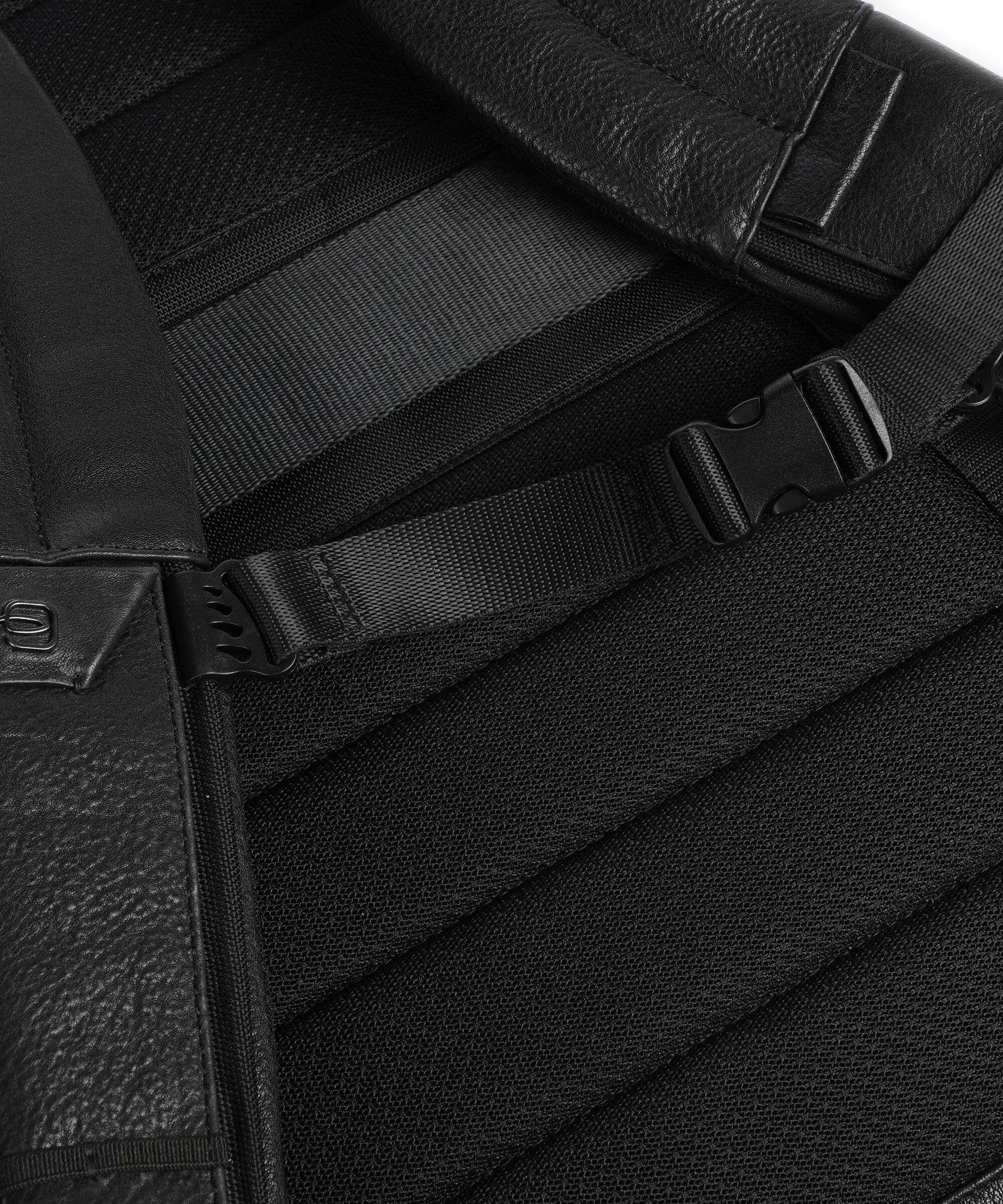  Piquadro Wollem Zaino 15″ pelle di vacchetta grana nero  