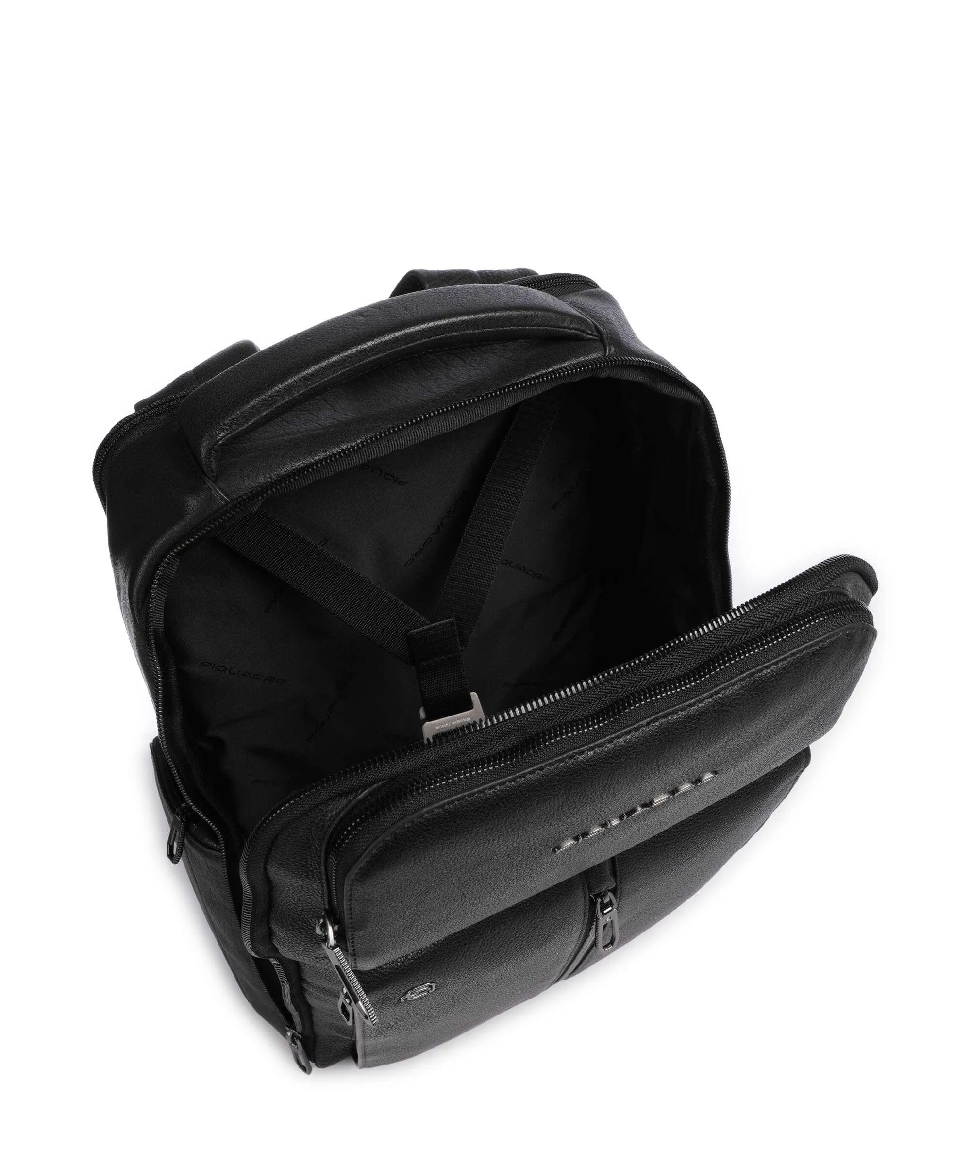  Piquadro Wollem Zaino 15″ pelle di vacchetta grana nero  