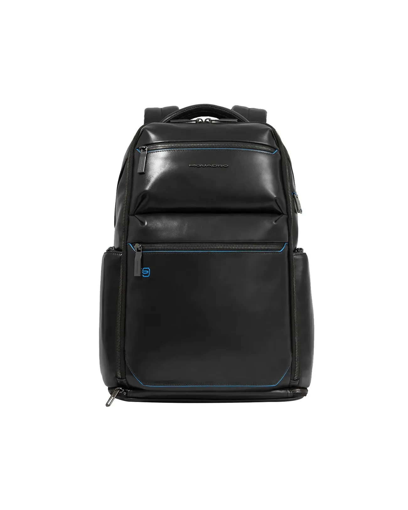 Piquadro - Zaino in pelle porta pc 15,6'' personalizzabile Blue Square | Studioarch.com
