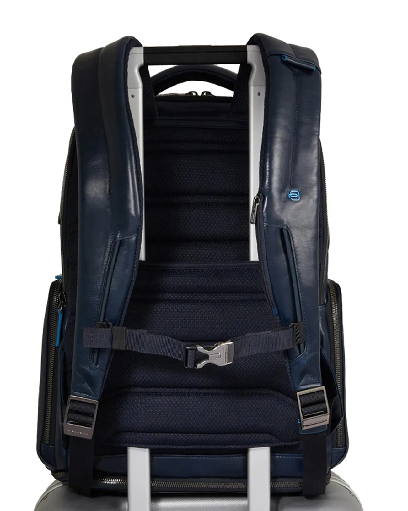Piquadro - Zaino in pelle porta pc 15,6'' personalizzabile Blue Square | Studioarch.com