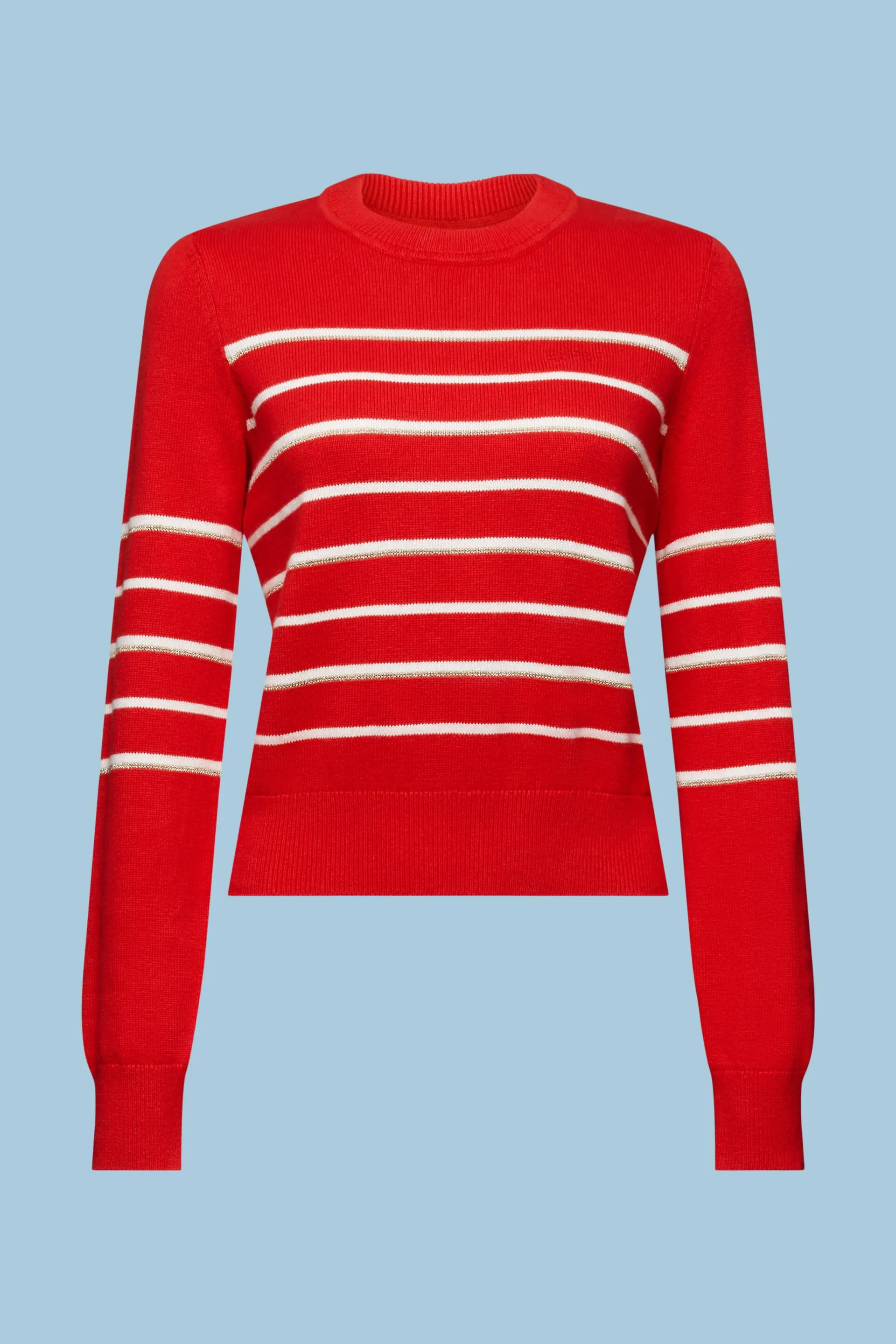 Pullover in maglia a righe con cashmere