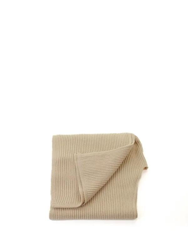Pure cashmere scarf with hood