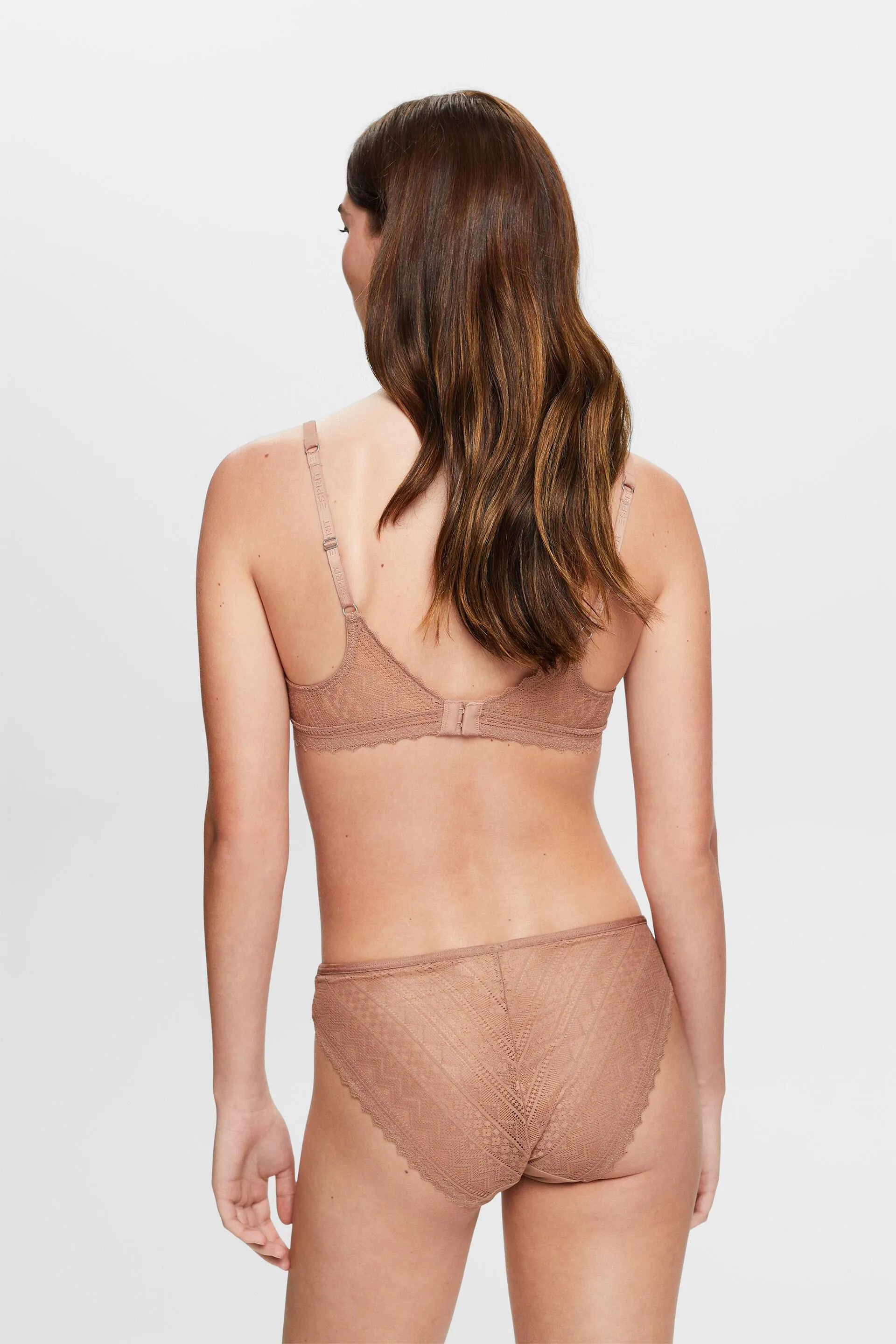 Reggiseno in pizzo imbottito e con ferretto