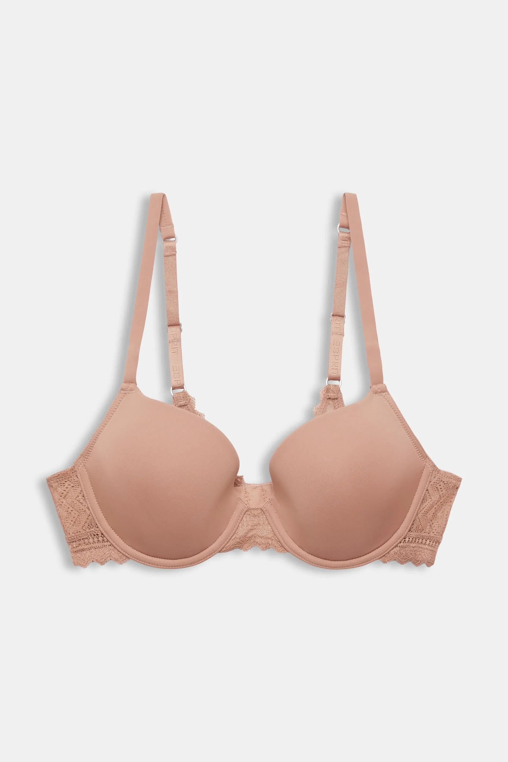 Reggiseno in pizzo imbottito e con ferretto