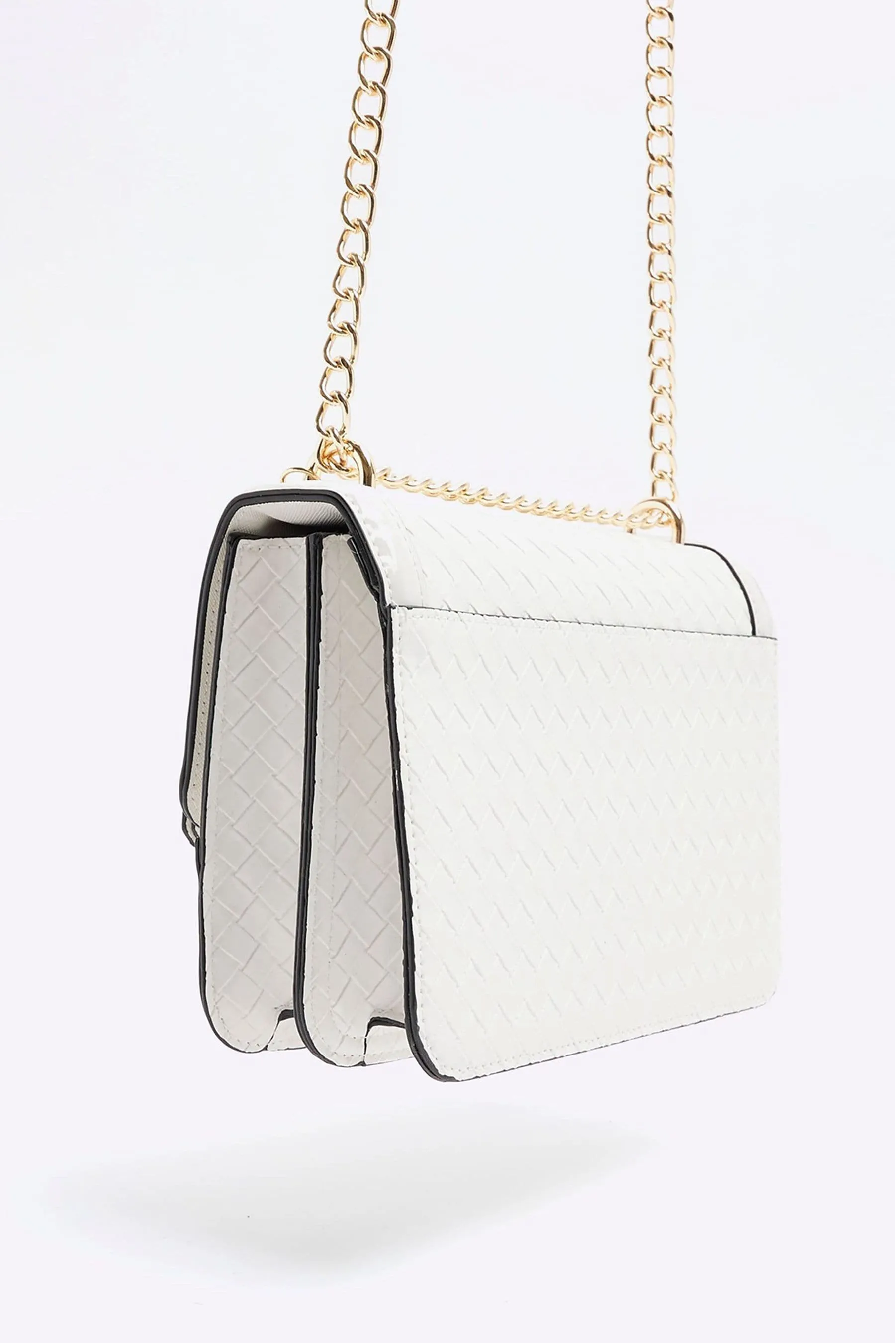 River Island - Cartella Borsa in tessuto con motivo impresso
