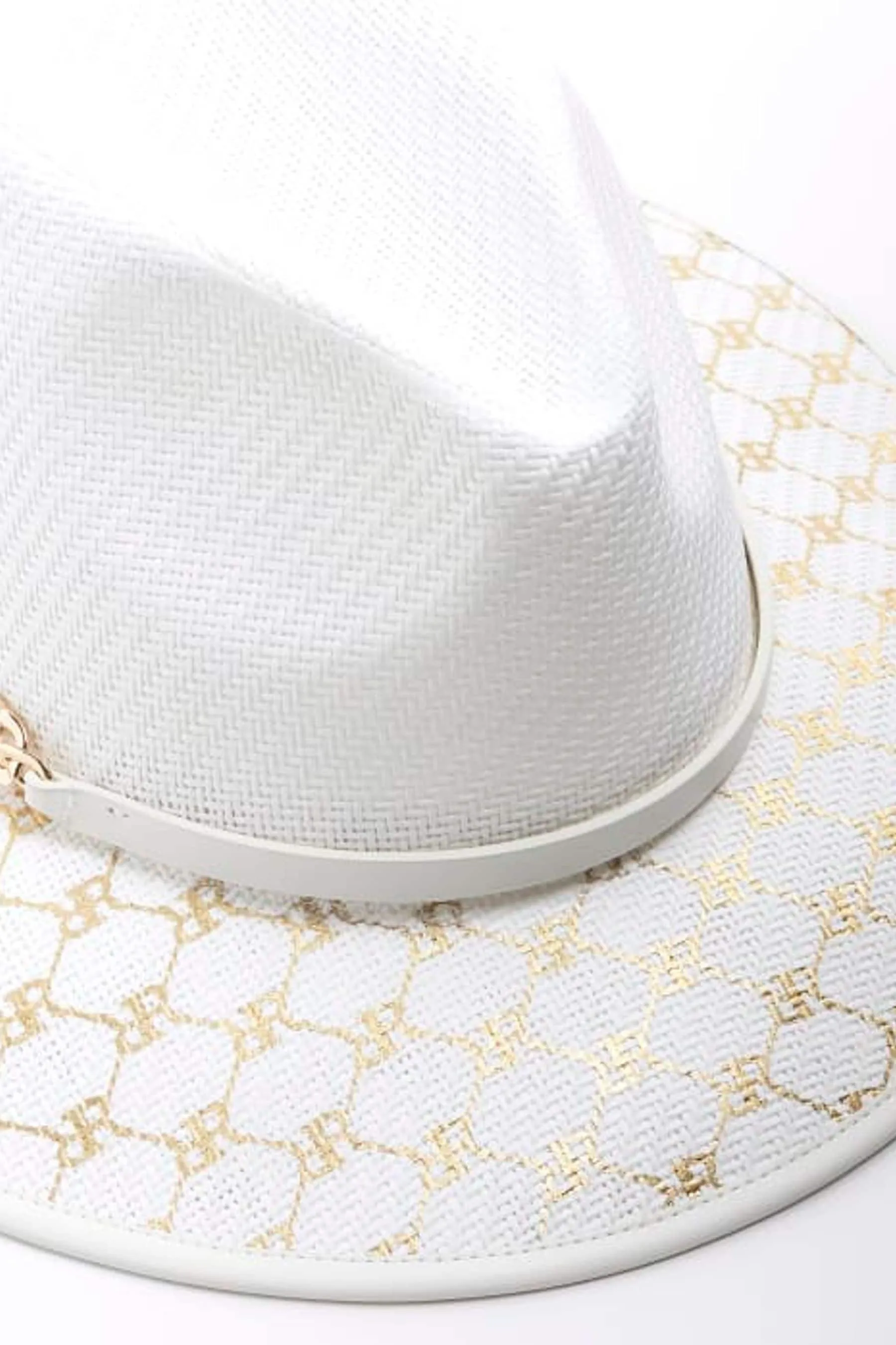 River Island Dettagli metallizzati - Cappello fedora con monogramma