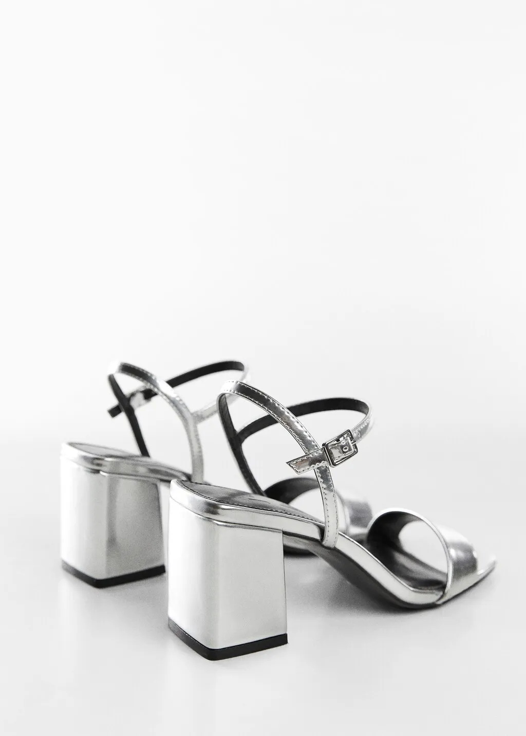 Sandali metallizzati tacco