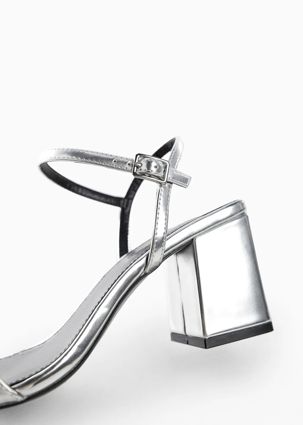 Sandali metallizzati tacco