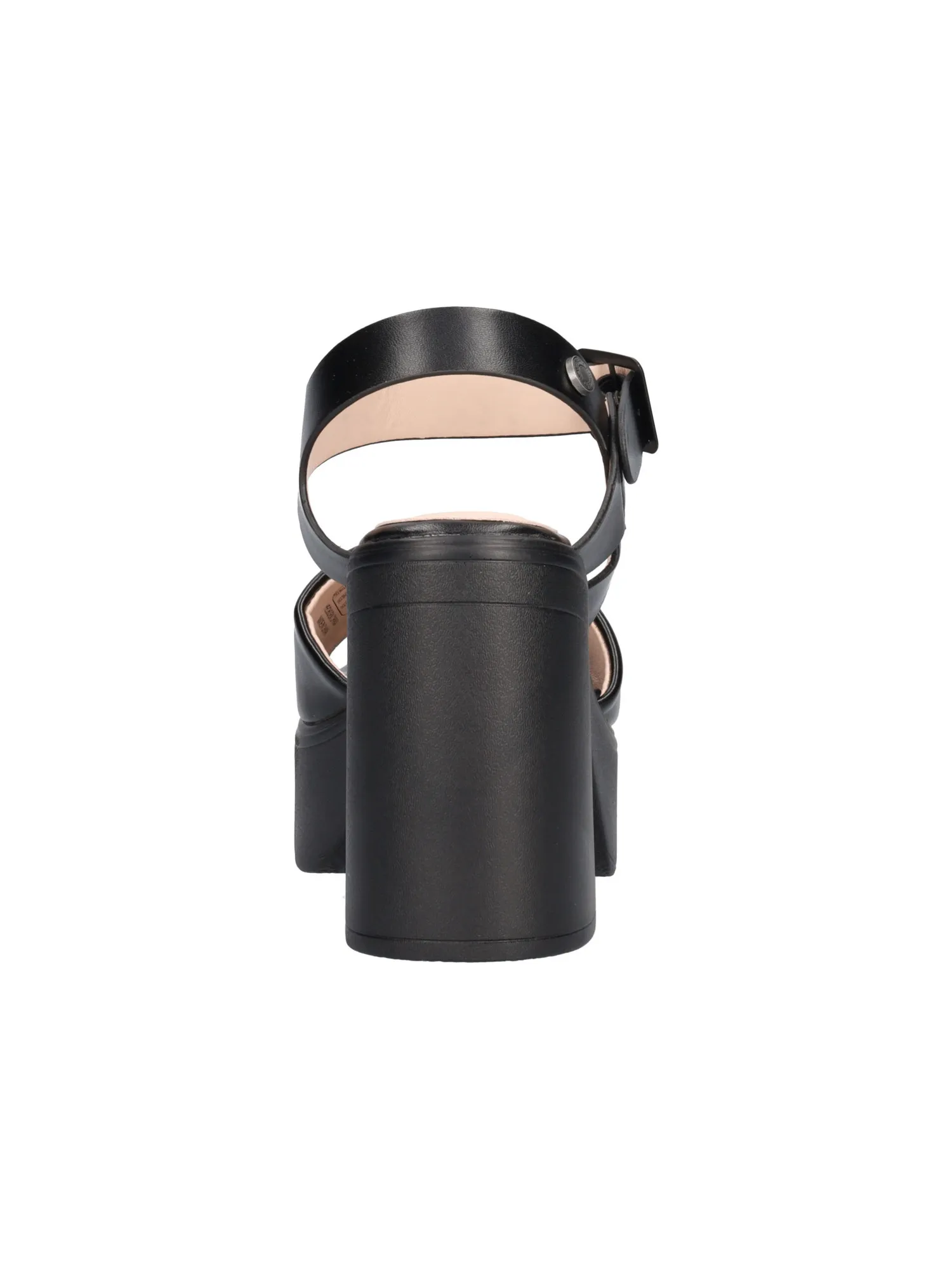 Sandalo con tacco largo Refresh Vegan da donna nero
