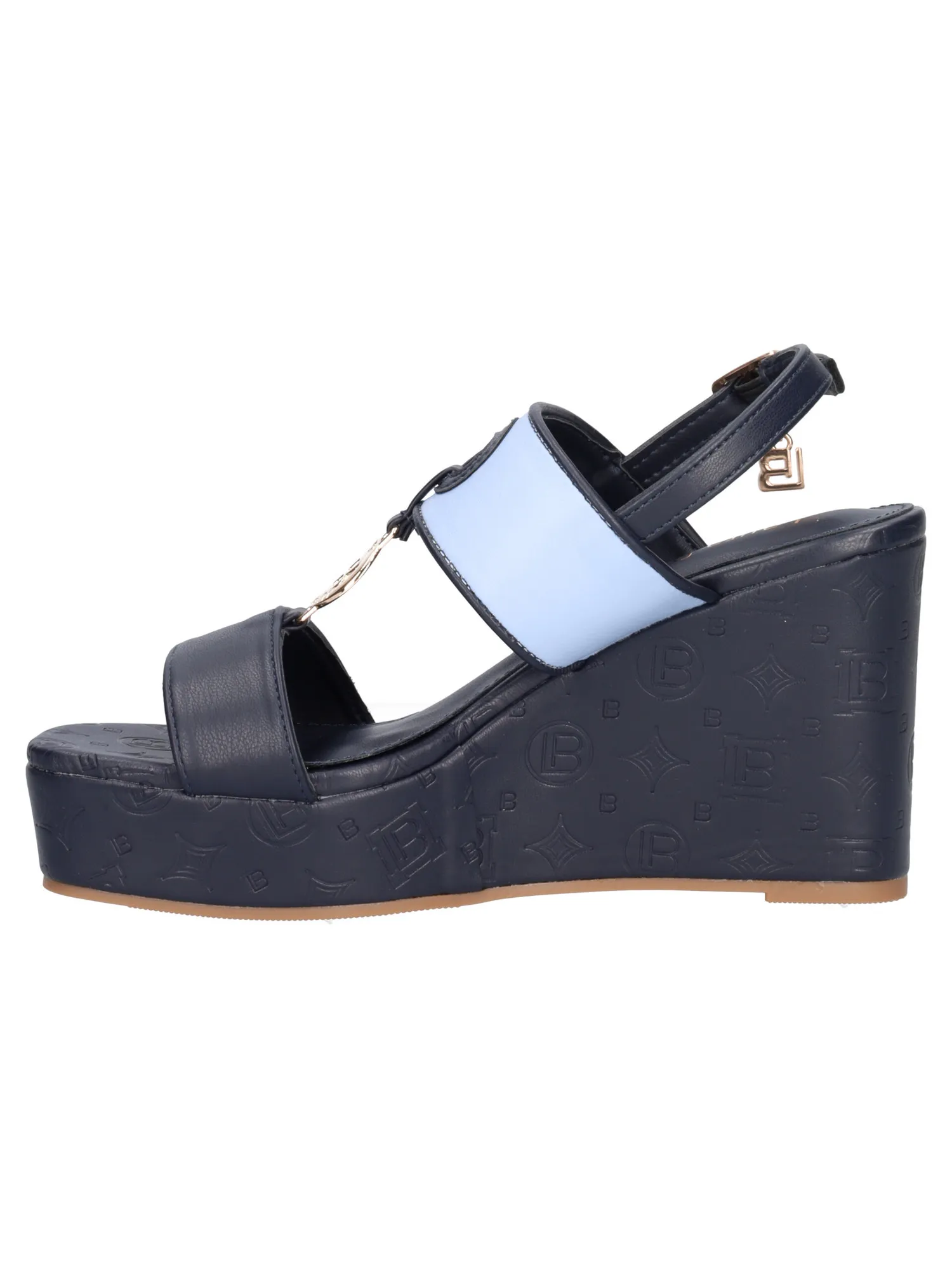 Sandalo con zeppa Laura Biagiotti da donna blu