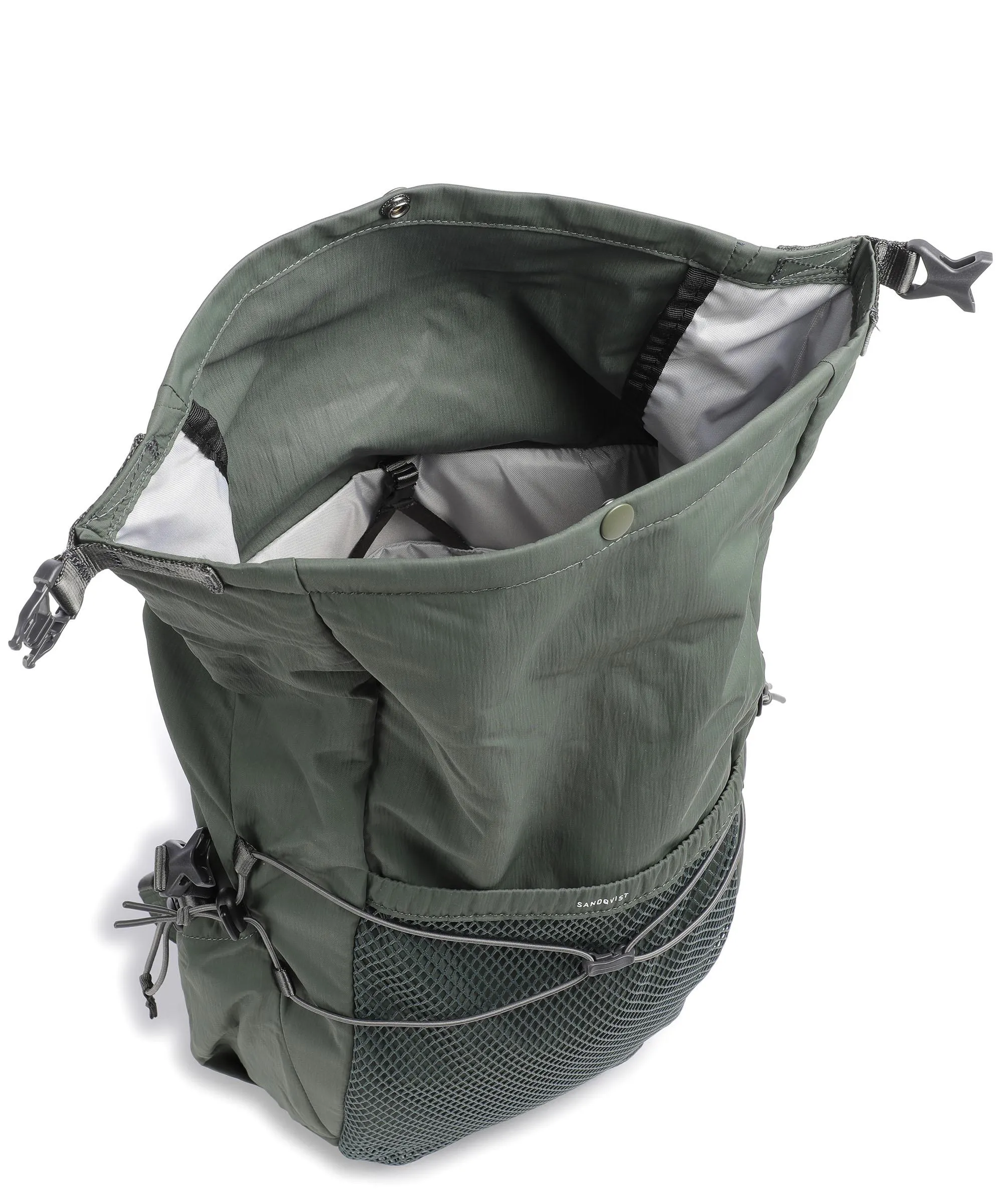  Sandqvist Fusion Louie Zaino roll-top 16″ nylon riciclato cachi  