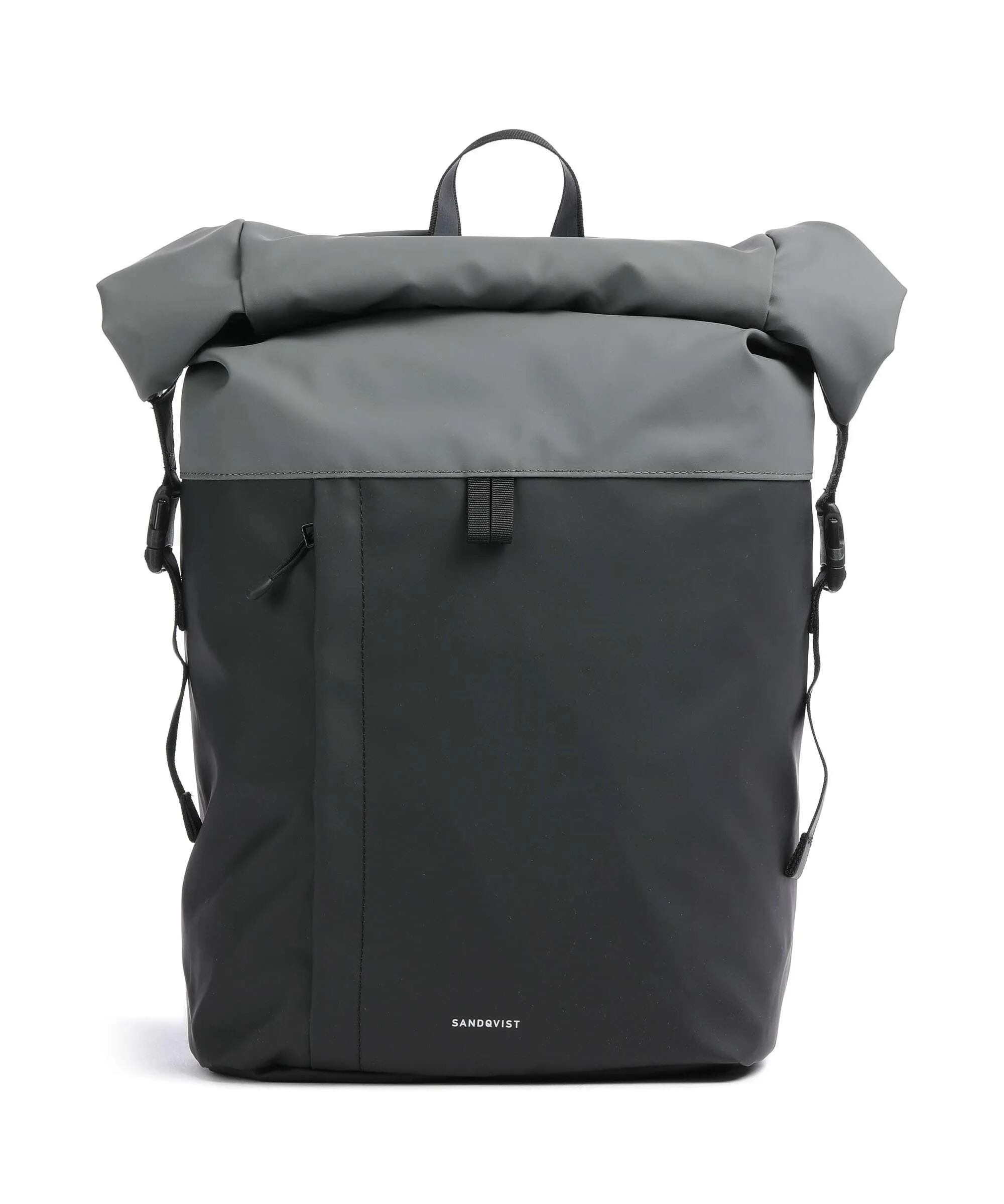  Sandqvist Stream Konrad Zaino roll-top 13″ poliestere riciclato nero/grigio  