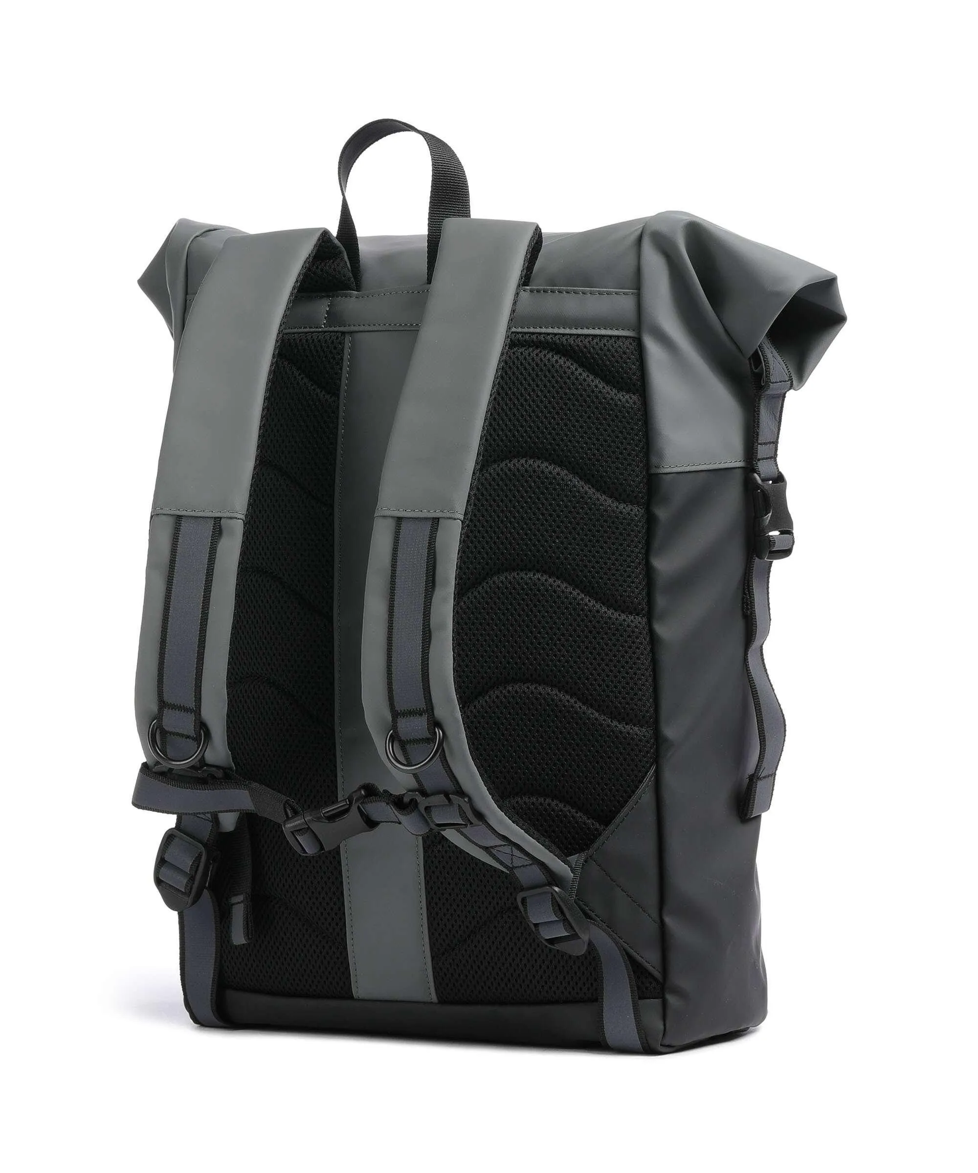  Sandqvist Stream Konrad Zaino roll-top 13″ poliestere riciclato nero/grigio  