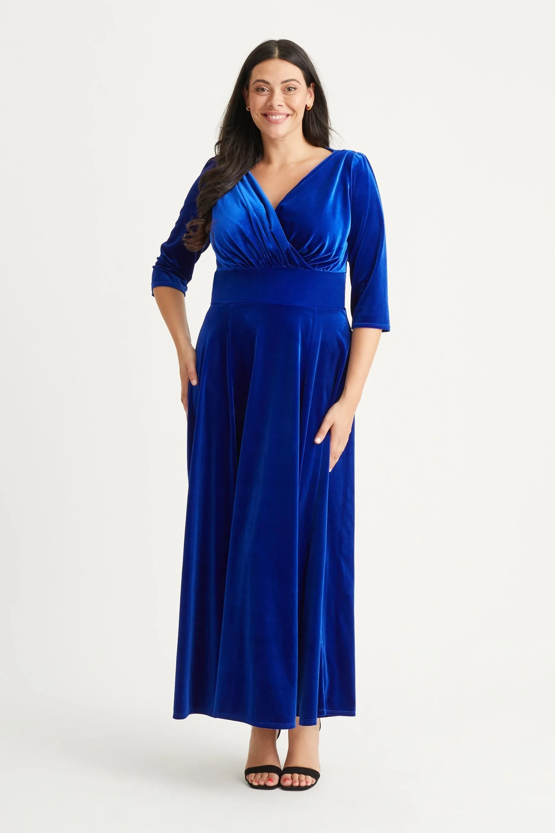 Scarlett & Jo Verity - Abito maxi in velluto