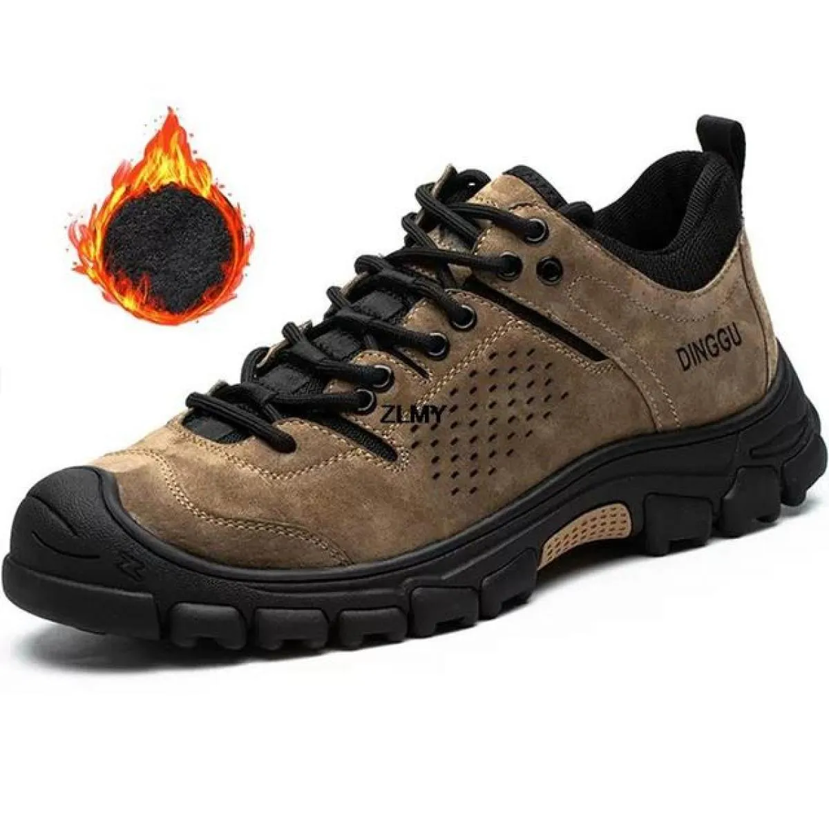 Scarpe antinfortunistiche da costruzione di alta qualità Scarpe da lavoro da uomo con punta in acciaio Stivali da lavoro antinfo