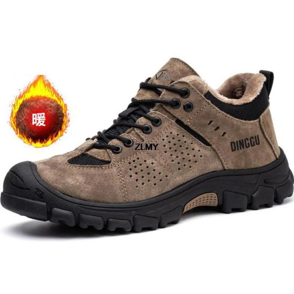 Scarpe antinfortunistiche da costruzione di alta qualità Scarpe da lavoro da uomo con punta in acciaio Stivali da lavoro antinfo