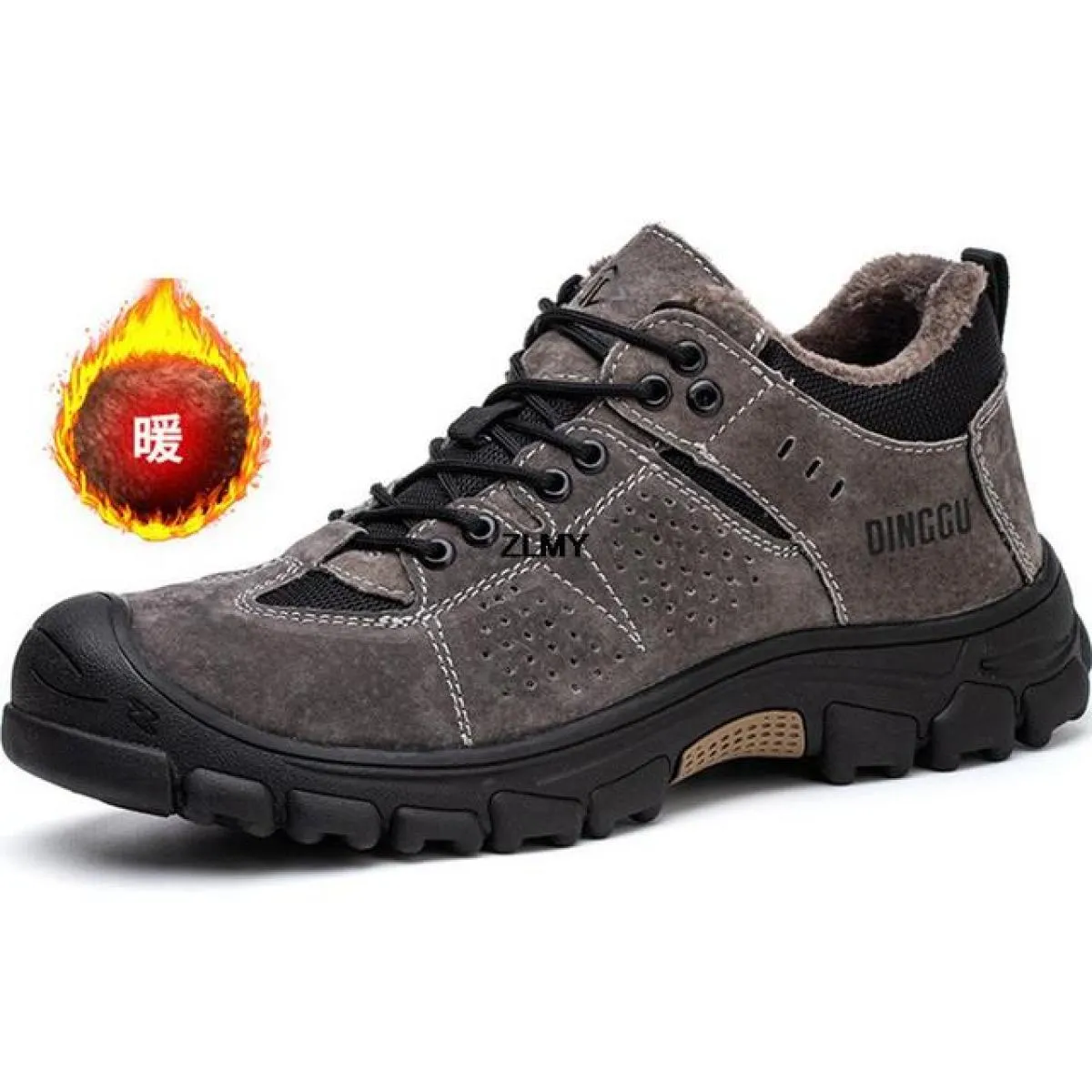Scarpe antinfortunistiche da costruzione di alta qualità Scarpe da lavoro da uomo con punta in acciaio Stivali da lavoro antinfo