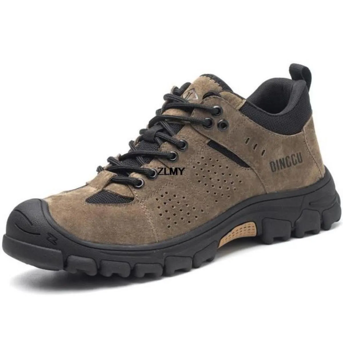 Scarpe antinfortunistiche da costruzione di alta qualità Scarpe da lavoro da uomo con punta in acciaio Stivali da lavoro antinfo
