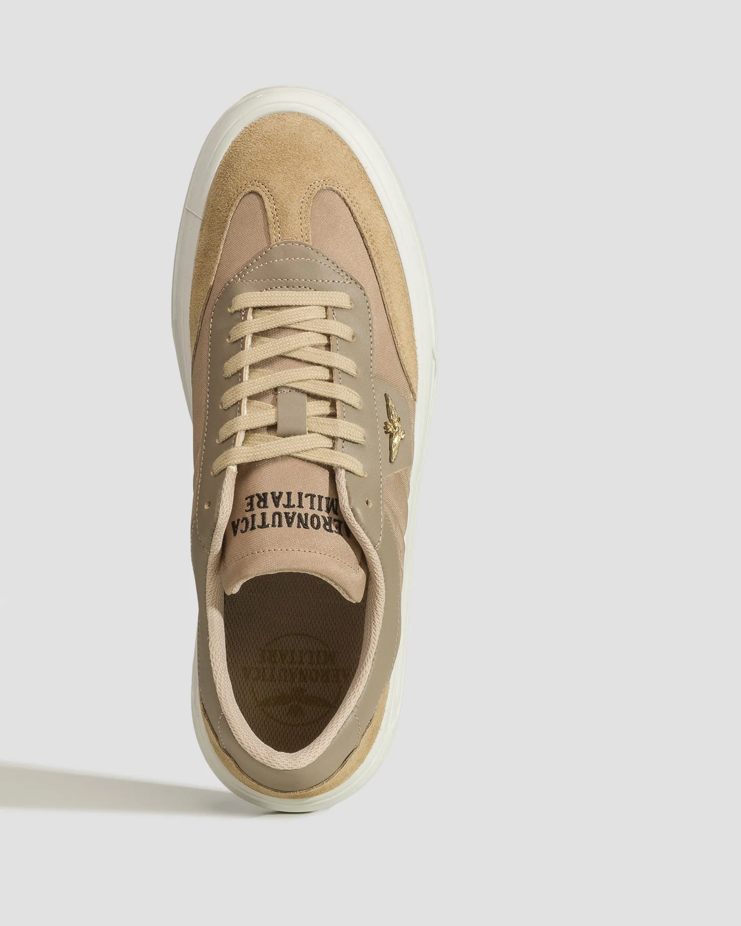 Scarpe beige da uomo Aeronautica Militare 241SC264CT3258-57538