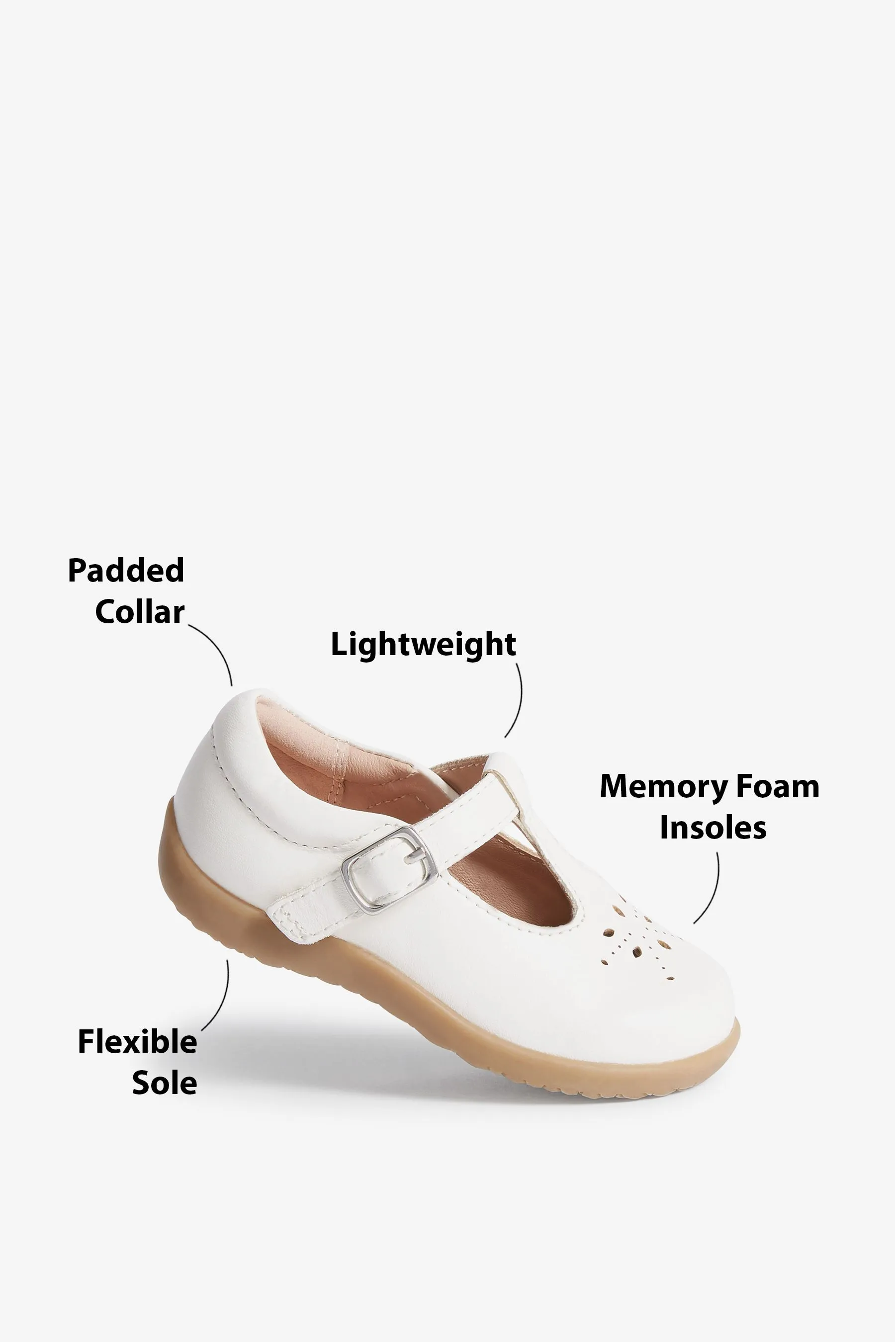 Scarpe primi passi con cinturino a T    