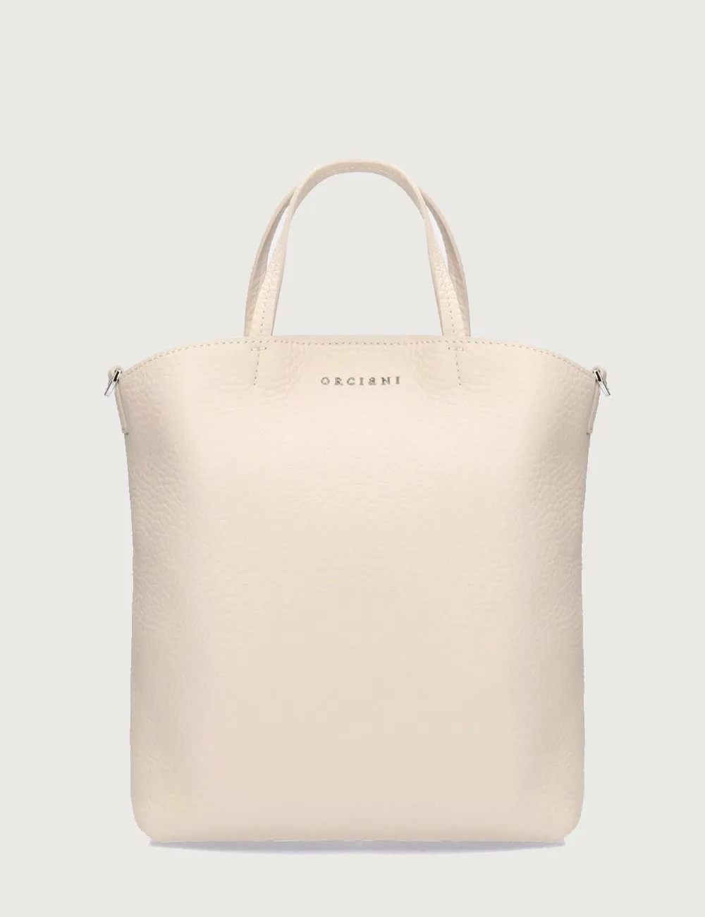 Shopper piccola Ladylike S Soft in pelle avorio