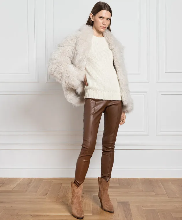 Simonetta Ravizza Maglione in cashmere bianco RUBY